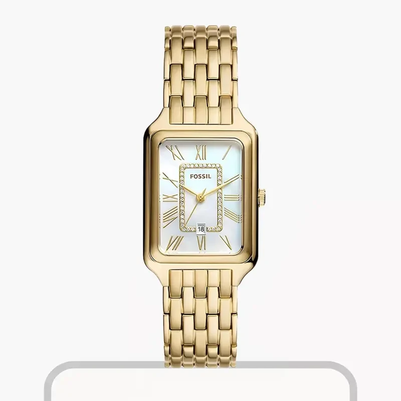 Fossil Raquel Quartz White MOP Dial Gold-tone Ladies Watch- ES5304